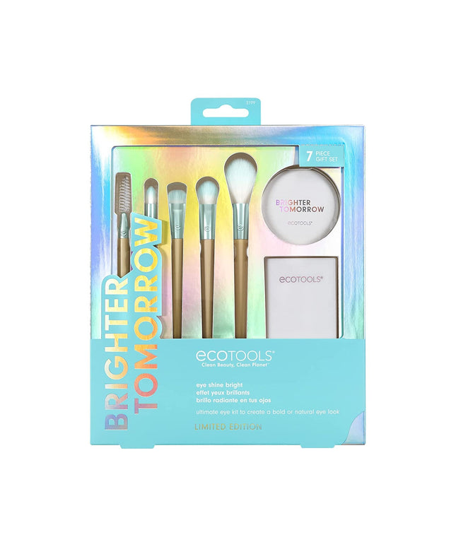 Brighter Tomorrow Set EcoTools: EcoTools, Pointed, Concealer Brush + EcoTools, Large, Eyeshadow Brush + EcoTools, Diffuse, Eyeshadow Brush + EcoTools, Precision, Highlighter Brush + EcoTools, Spoolie, Eyebrow Brush + Compact Mirror, Single-Sided + EcoToo