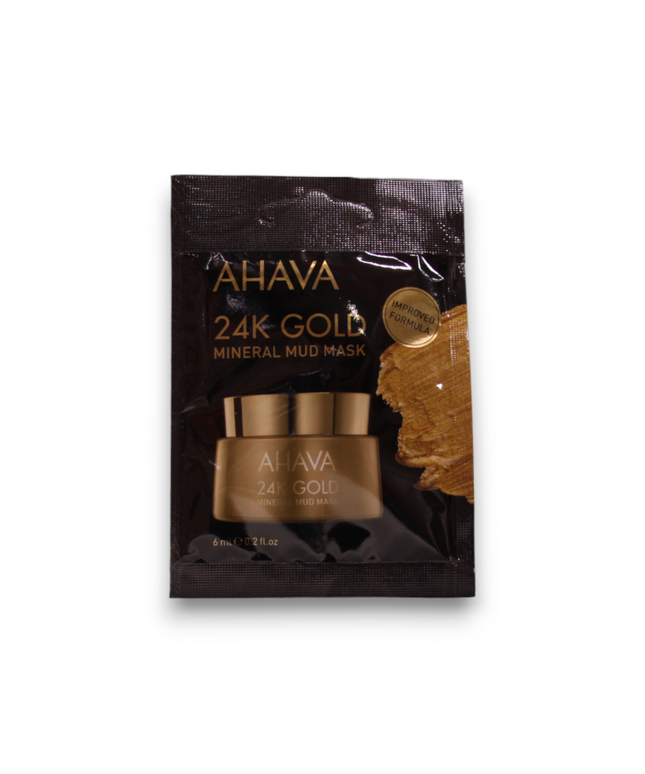 Ahava, Single Use 24K Gold Mineral, Hydrating, Mud Mask, For Face, 6 ml *Tester