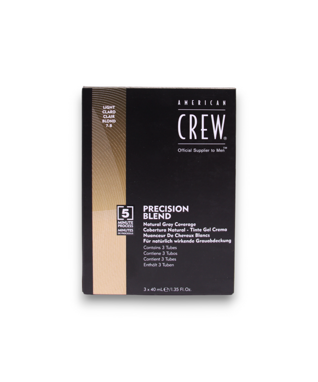 American Crew, Precision Blend, Semi-Permanent Hair Dye, 7-8 Light, 3x, 40 ml