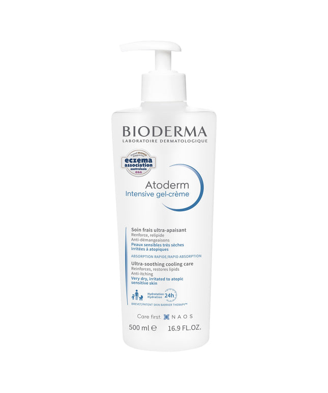 Bioderma, Atoderm Intensive, Ultra-Soothing, Gel Cream, For Face &amp; Body, 500 ml