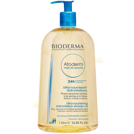 Bioderma, Atoderm, Ultra-Nourishing/Anti-Irritations, Shower Oil, For Dry/Very Dry To Irritated Sensitive Skin, 1000 ml