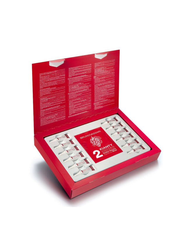 Set, Bruno Vassari, Kianty SPA, Grape, Lifting, Ampoules Treatment Serum, For Ageing, For Eyes &amp; Lips, For Women, 6 pcs