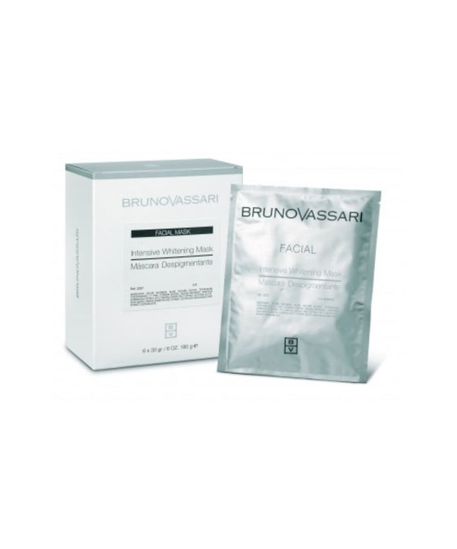 Set, Bruno Vassari, White, Whitening, Peel-Off Mask, Day &amp; Night, For Face, 6 pcs, 30 g