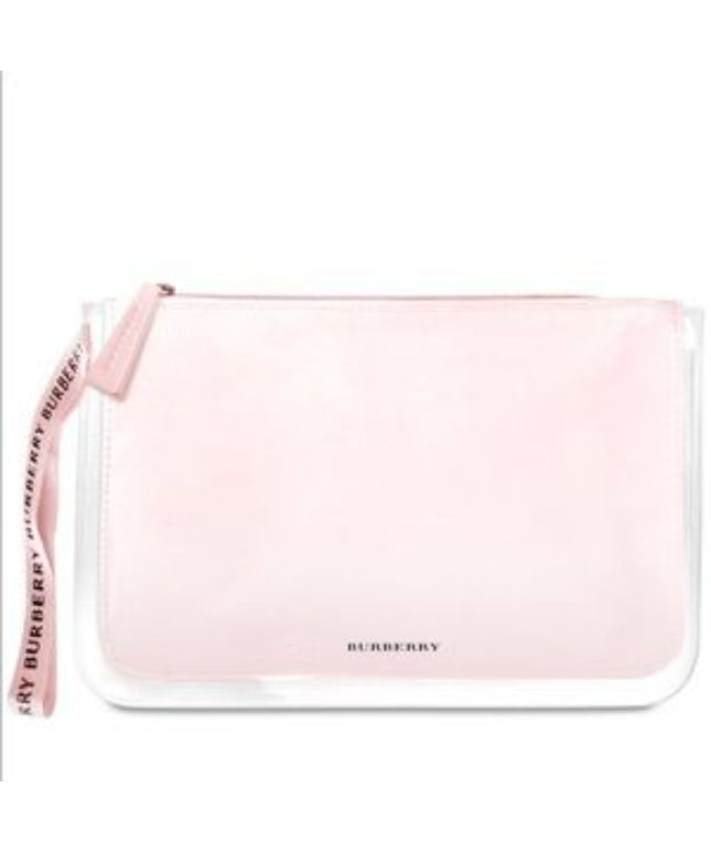 Burberry, Textile Makeup Bag, Pink