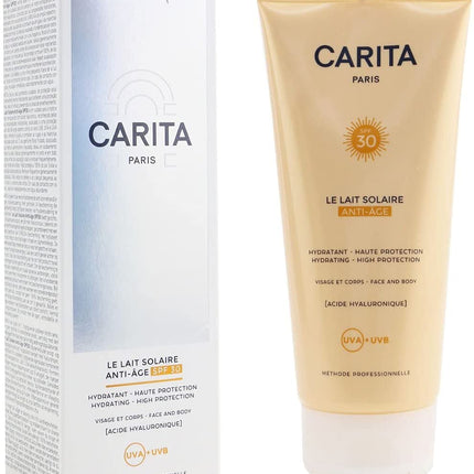 Carita Paris, Le Lait Solaire, Hyaluronic Acid, Anti-Ageing, Sunscreen Lotion, SPF 30, 200 ml