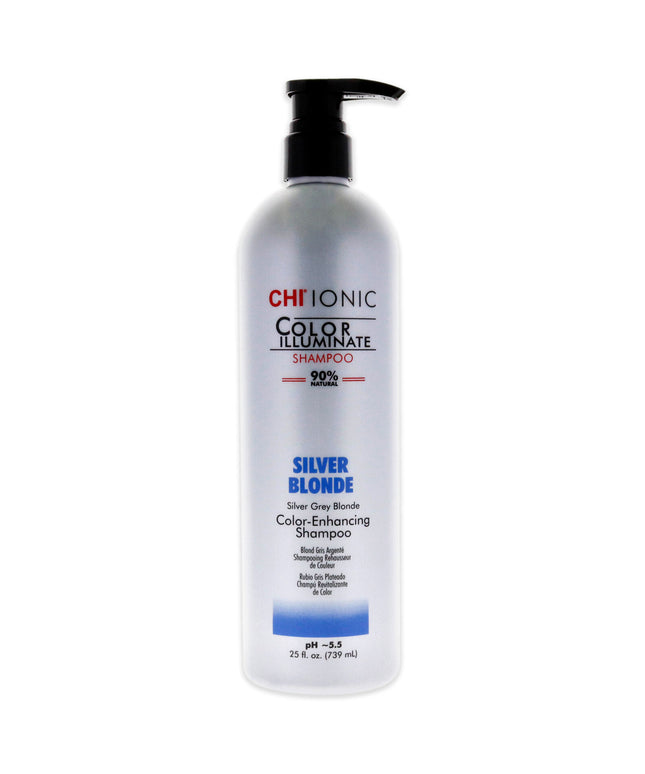 Chi, Ionic Color Illuminate, Paraben-Free, Hair Colour Shampoo, For Natural Hair Color &amp; Color Treated Hair,  Silver Blonde, 739 ml