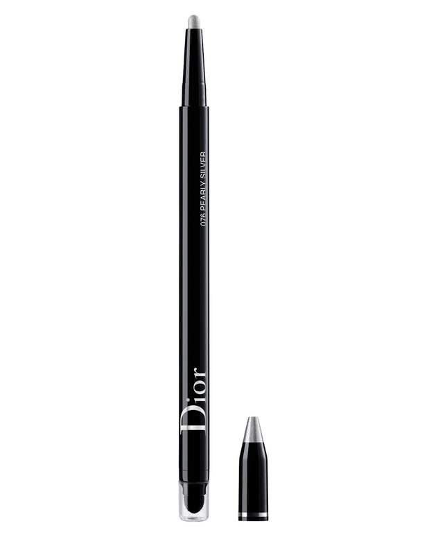 Christian Dior, Diorshow On Stage, Waterproof, Double-Ended, Kohl Eyeliner, 076, Silver Grey, 1.2 g