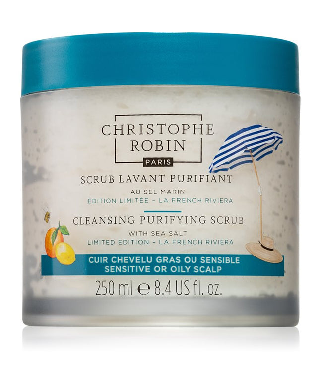 Christophe Robin, Purifying, Sea Salt, Hair Scrub Treatment, For Purifying, 250 ml