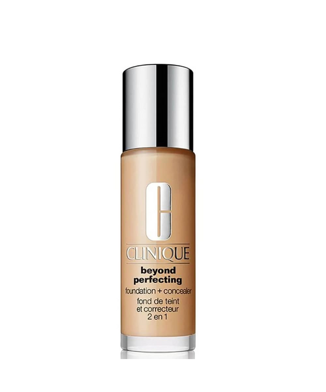 Clinique, Beyond Perfecting, Paraben-Free, Matte Finish, Liquid Foundation &amp; Concealer 2-In-1, 01, Linen, 30 ml *Tester