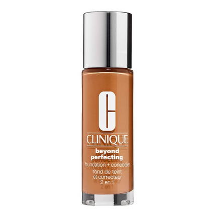 Clinique, Beyond Perfecting, Paraben-Free, Matte Finish, Liquid Foundation &amp; Concealer 2-In-1, 23, Ginger, 30 ml