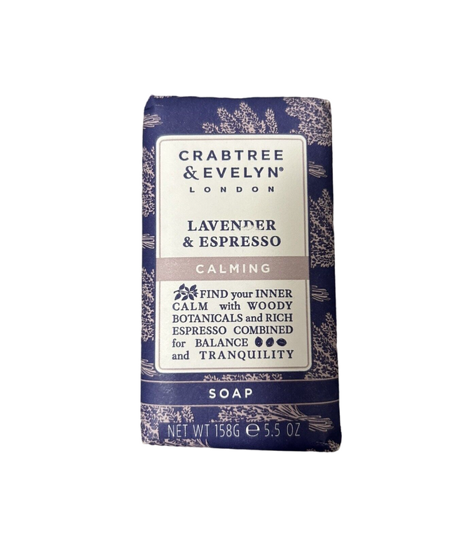 Crabtree &amp; Evelyn, Lavender &amp; Espresso, Calming, Soap Bar, 158 g