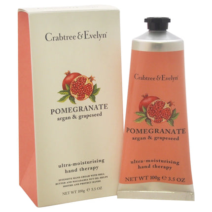 Crabtree &amp; Evelyn, Pomegranate, Argan &amp; Grapeseed, Ultra-Moisturising, Hand Cream, 100 g