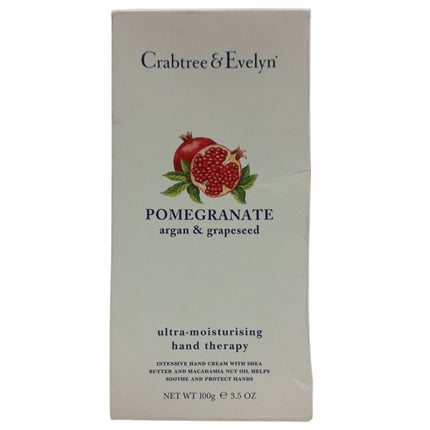 Crabtree &amp; Evelyn, Pomegranate, Argan &amp; Grapeseed, Ultra-Moisturising, Hand Cream, 100 g *Tester