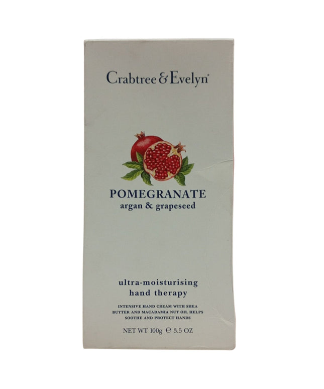 Crabtree &amp; Evelyn, Pomegranate, Argan &amp; Grapeseed, Ultra-Moisturising, Hand Cream, 100 g *Tester