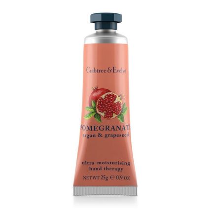 Crabtree &amp; Evelyn, Pomegranate, Argan &amp; Grapeseed, Ultra-Moisturising, Hand Cream, 25 g