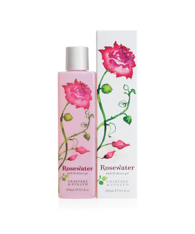 Crabtree &amp; Evelyn, Rosewater, Cleansing, Shower Gel, For All Skin Types, 250 ml