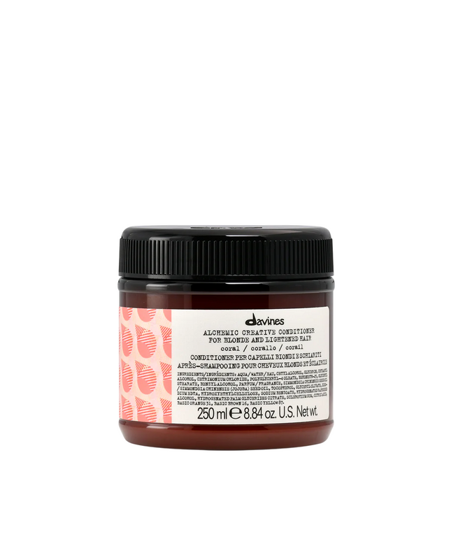 Davines, Alchemic, Hair Colour Conditioner,  Coral, Enhances Color Vibrancy, 250 ml