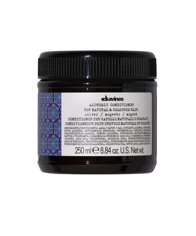 Davines, Alchemic, Hair Colour Conditioner,  Silver, Enhances Color Vibrancy, 250 ml