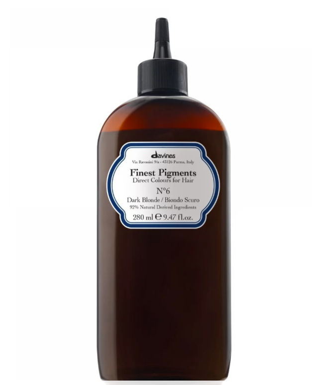 Davines, Finest Gloss, Natural Ingredients, Hair Colouring Pigment, N.6 Dark Blonde, 280 ml