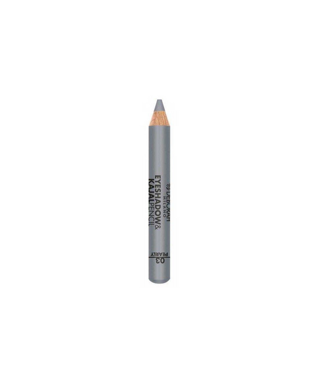 Deborah, Deborah, Blending, Eyeshadow &amp; Kajal Eyeliner 2-In-1, 3, Silver, 2 g *Tester