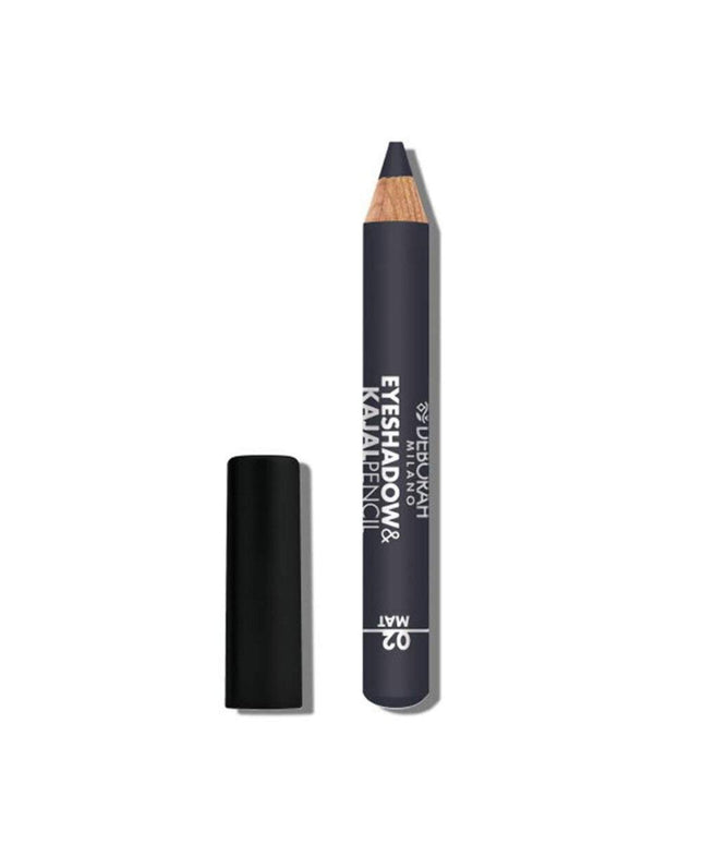 Deborah, Deborah, Blending, Matt, Eyeshadow &amp; Kajal Eyeliner 2-In-1, 2, Grey, 2 g