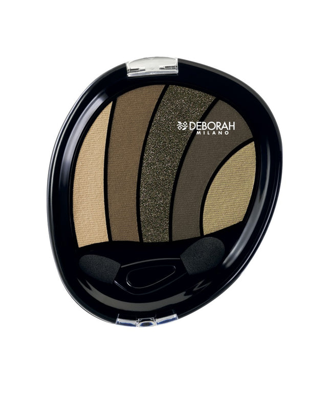 Deborah, Perfect Smokey, Eye Palette, 05, Kaki, 5 Shades, 5 g *Tester