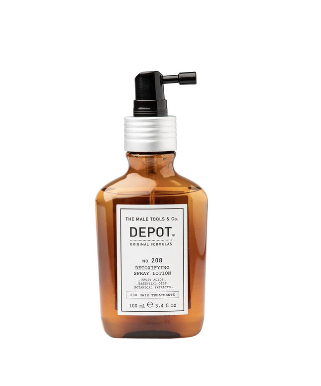 Depot, 200 Hair Treatments No. 208, Botanical Complex, Leave-In Scalp Treatment Lotion, For Detoxing, 100 ml