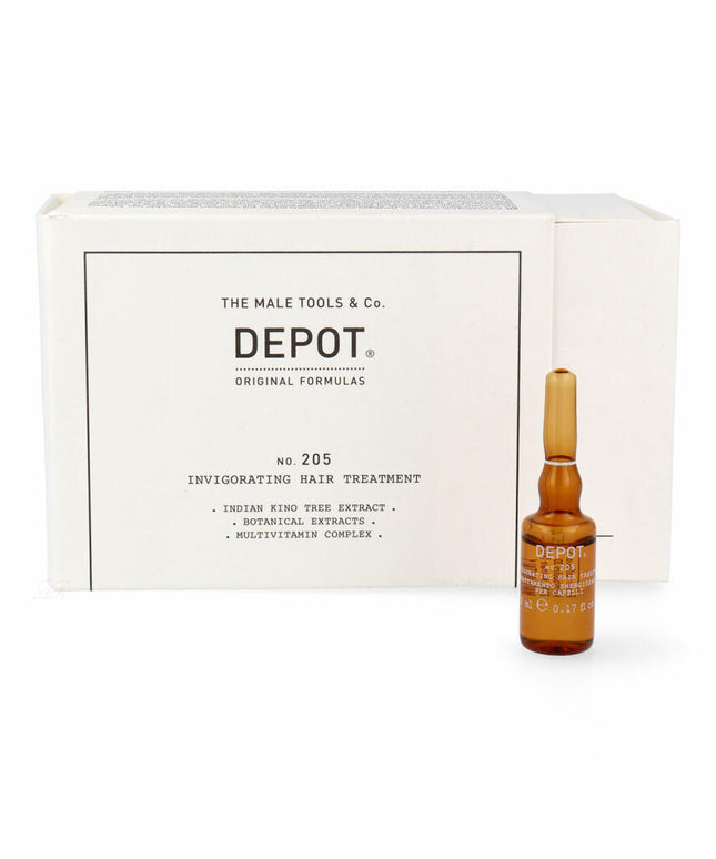 Set, Depot, 200 Hair Treatments No. 205, Pro-Vitamin B5, Hair Lotion Treatment, Anti-Hair Loss, 10 pcs, 5 ml