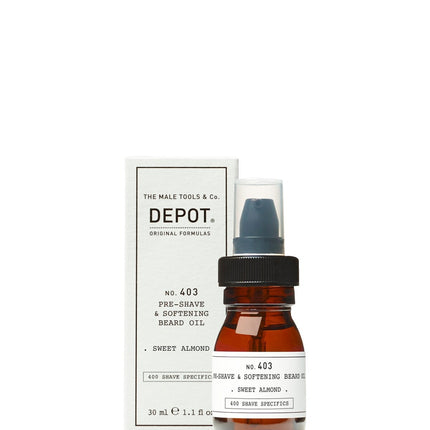 Depot, 400 Shave Specifics No. 403, Sweet Almond, Softening, Pre-Shaving Oil, 30 ml