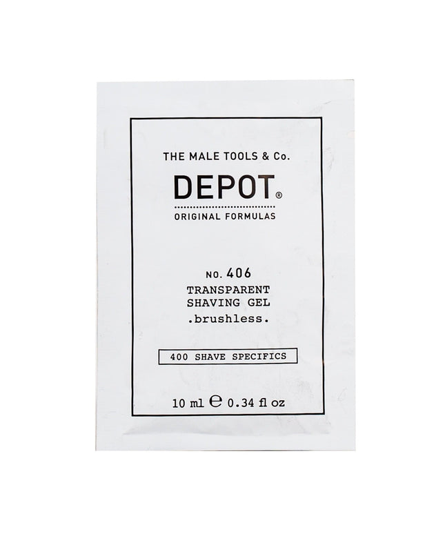 Depot, 400 Shave Specifics No. 406, Menthol, Softening &amp; Refreshing, Shaving Gel, 10 ml
