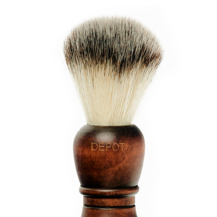 Depot, Accessories No. 730, Wooden, Face Shaving Brush, Brown
