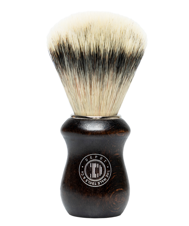 Depot, Accessories No. 731 Luxury, Wooden, Face Shaving Brush, Brown
