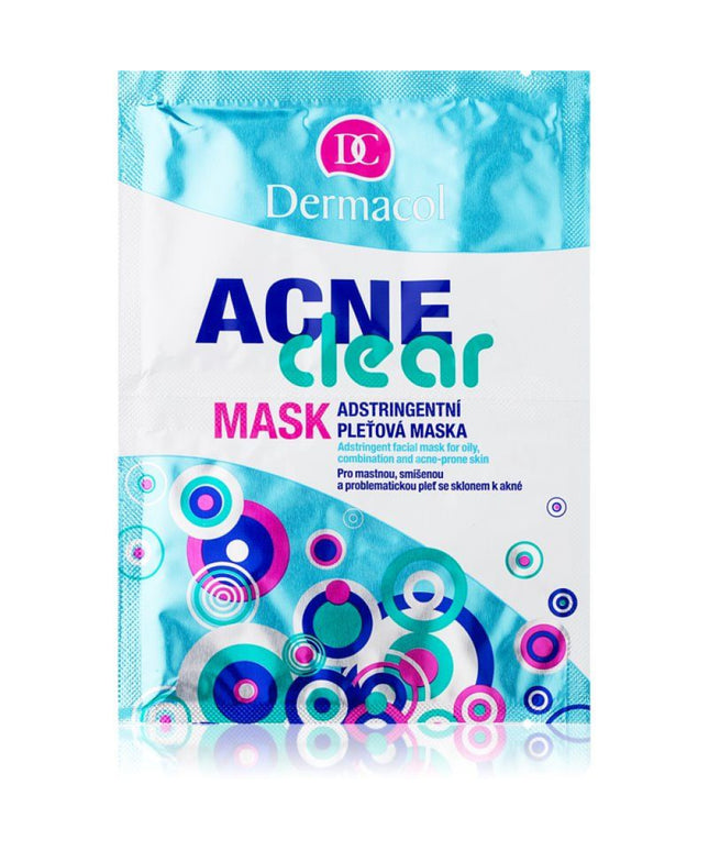 Set Duo, Dermacol, Acne Clear, Anti-Acnee, Cream Mask, For Face, 2 pcs, 8 g