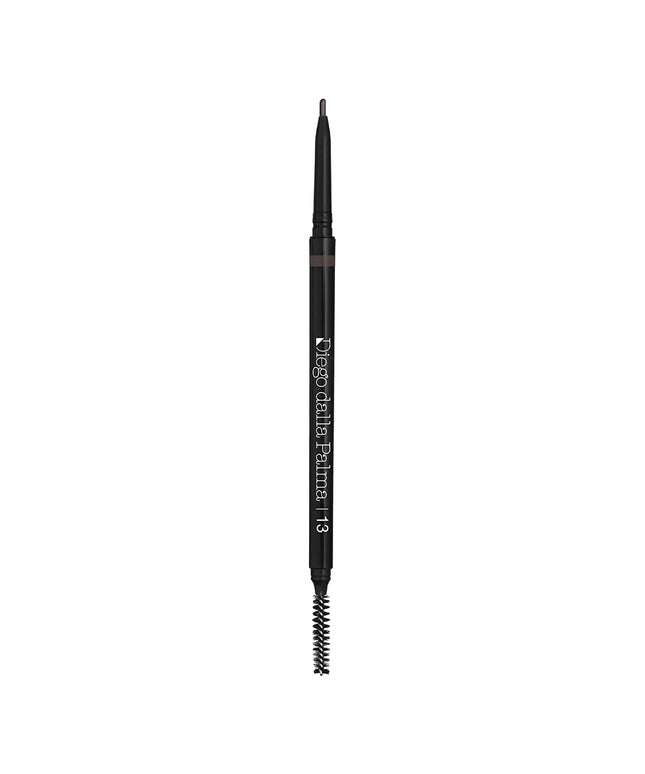 Diego Dalla Palma, High-Precision, Waterproof, Long Lasting, Retractable, Eyebrow Cream Pencil &amp; Brush 2-In-1, 13, Charcoal Grey, 0.09 g *Tester