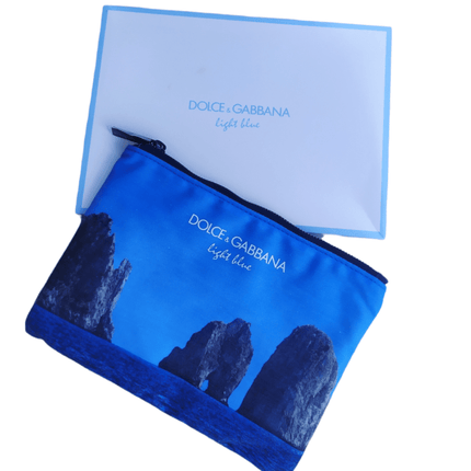 Dolce &amp; Gabbana, Light Blue, Toiletry, GWP Textile Pouch, Blue