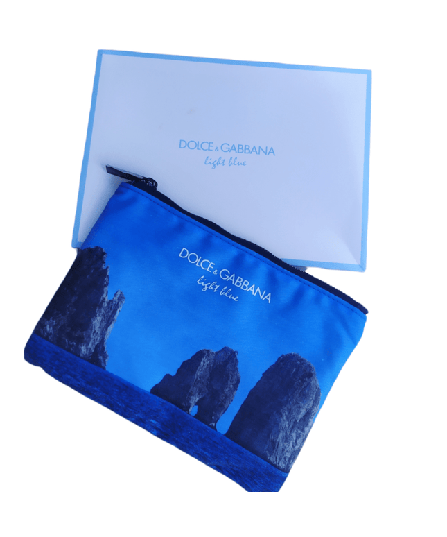 Dolce &amp; Gabbana, Light Blue, Toiletry, GWP Textile Pouch, Blue
