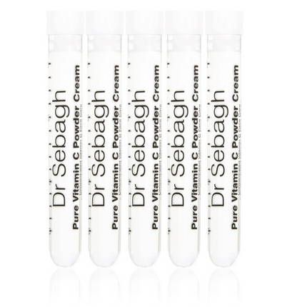 Set, Dr Sebagh, Pure Vitamin C Powder Cream, Revitalising, Cream, For Face, 5 pcs, 1.95 g
