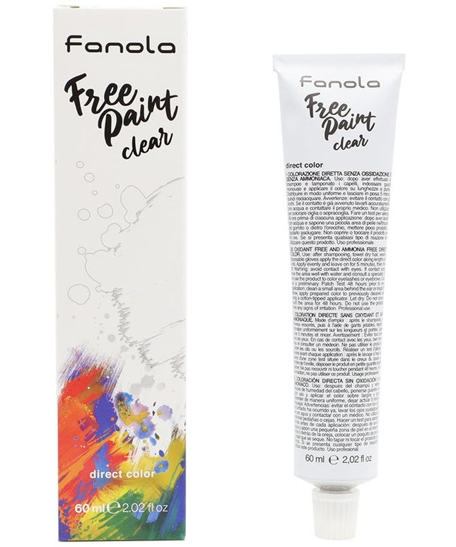 Fanola, Free Paint, Semi-Permanent Hair Dye,  Clear, 60 ml