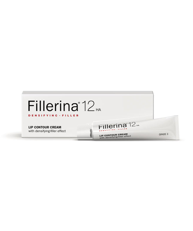 Labo, Fillerina 12HA Densifying Filler Grade 3, Hydrate &amp; Firm, Cream, For Lips Contour, 15 ml