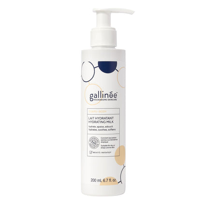 Gallinee, Body Care, Prebiotics &amp; Probiotics &amp; Postbiotics, Hydrating, Body Milk, 200 ml