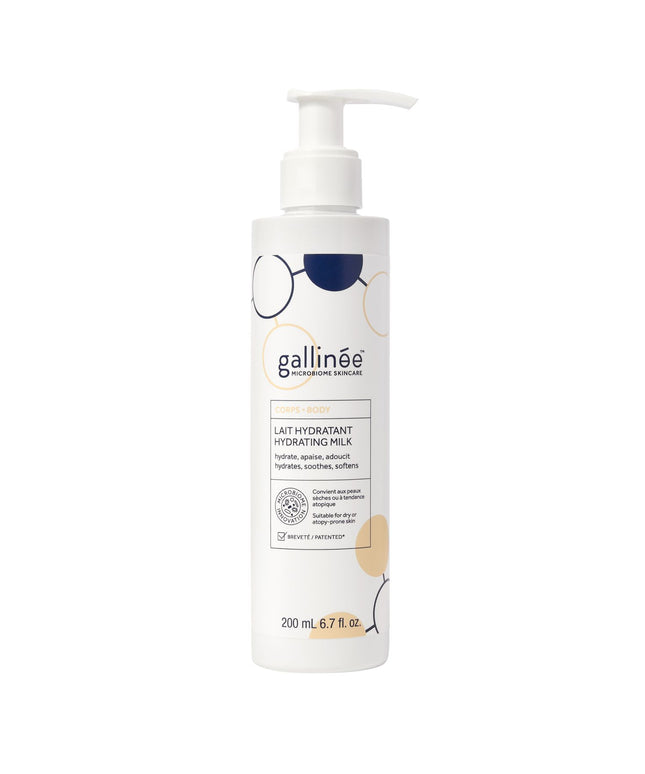 Gallinee, Body Care, Prebiotics &amp; Probiotics &amp; Postbiotics, Hydrating, Body Milk, 200 ml