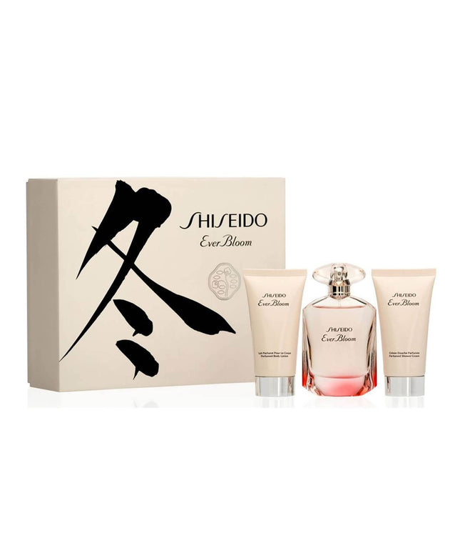 Gift Box Set Shiseido: Ever Bloom, Eau De Parfum, For Women, 50 ml + Ever Bloom, Hydrating, Body Lotion, 50 ml + Ever Bloom, Moisturizing, Shower Gel, 50 ml