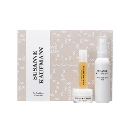 On The Glow Collection Set Susanne Kaufmann: Face Toners, Sulfates-Free, Hydrating, Mist Spray, For Face, 75 ml + Hand &amp; Foot Care, Sulfates-Free, Nourishing, Hand Cream, 15 ml + Eye Skincare, Paraben-Free, Reduces Puffiness/Wrinkles/Dark Circles, Da