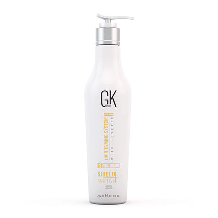 Global Keratin, Shield Additive, Hair Shampoo &amp; Conditioner 2-In-1, Repairing &amp; Strengthening, 240 ml