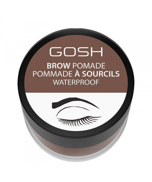 Gosh, Gosh, Waterproof, Eyebrow Pomade, 002, Greybrown, 4 ml