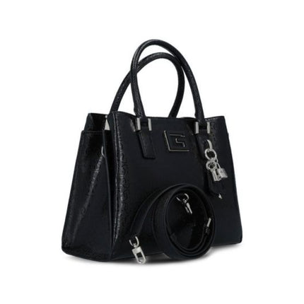 Guess, Blane, Synthetic Leather, Textile Handbag, Black, HWGG81 26060, 26/31 x 24 x 13.5 cm