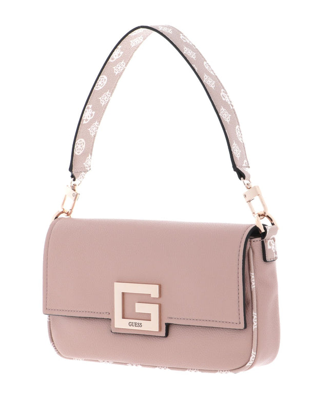 Guess, Brightside, Polyurethane, Textile Bag, 4G Logo, Blush, For Women