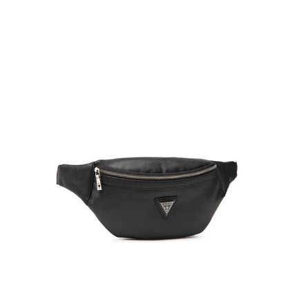 Guess, Certosa, Synthetic Leather, Textile Fanny Pack, hmcrts p1330, Black, 28 x 14 x 8 cm, For Men