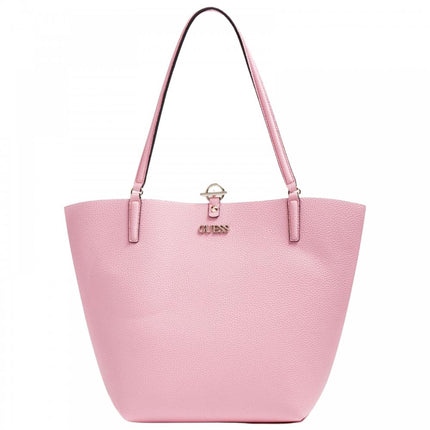 Guess, Alby Toggle, Polyurethane, Textile Handbag, Pink