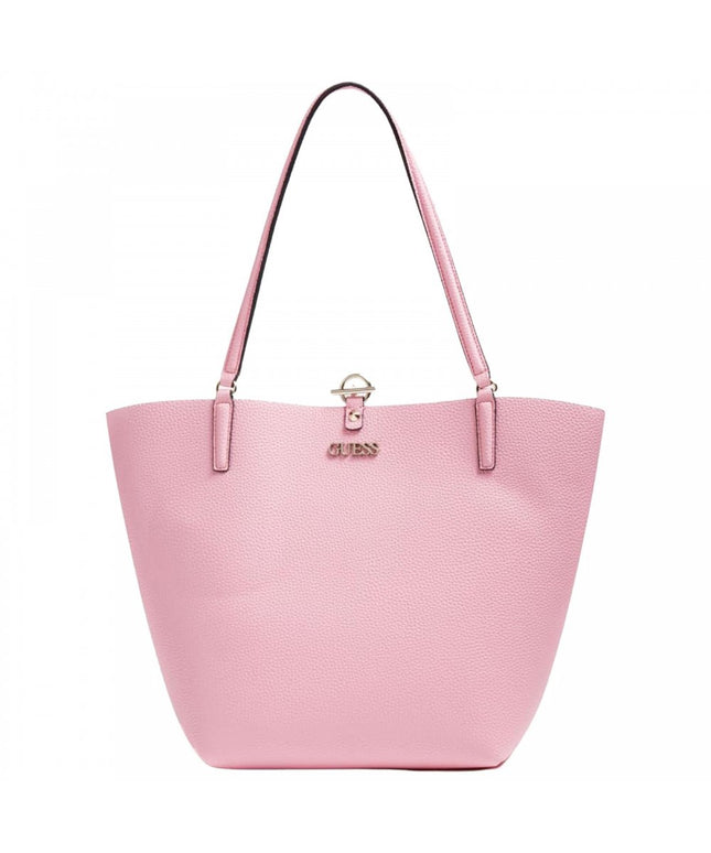 Guess, Alby Toggle, Polyurethane, Textile Handbag, Pink